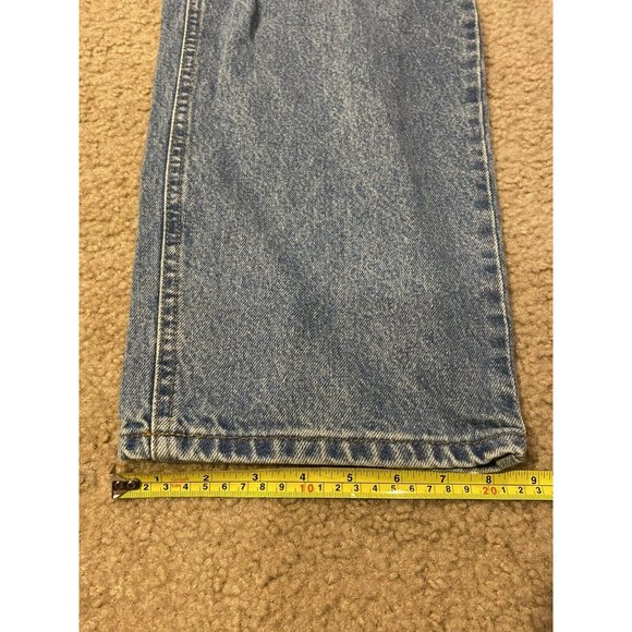 Carhartt Mens Blue Denim Jeans Light Wash Measured 40x31 - Picture 9 of 9